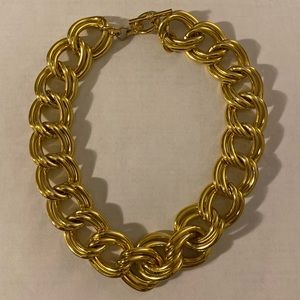 Vintage Anne Klein Gold Metal Chain Link Necklace